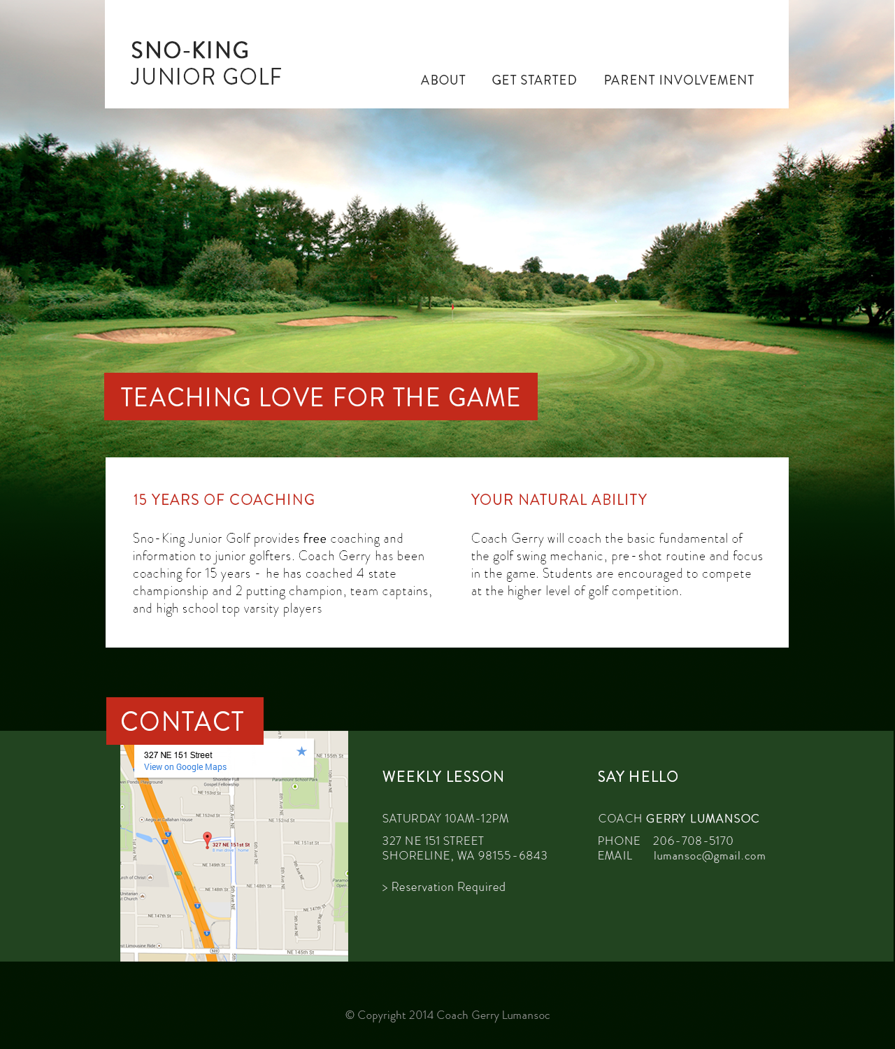 screenshot of skjrgolf